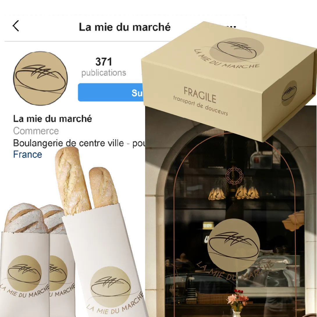 Mockup logo boulangerie