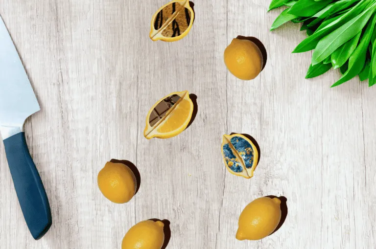 Montage photo avec des citrons
